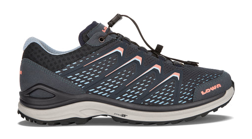 LOWA Maddox GTX Lo naisten ulkoilukenkä, Steel Blue/Salmon