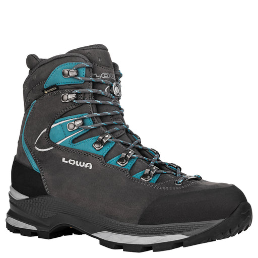 LOWA Mauria EVO GTX W naisten vaelluskenkä, leveä lesti, anthracite/turquoise