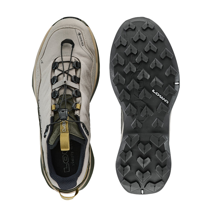 LOWA Maddox PRO GTX Lo miesten ulkoilukenkä, pikanauhoitus, desert/olive