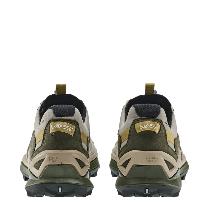 LOWA Maddox PRO GTX Lo miesten ulkoilukenkä, pikanauhoitus, desert/olive