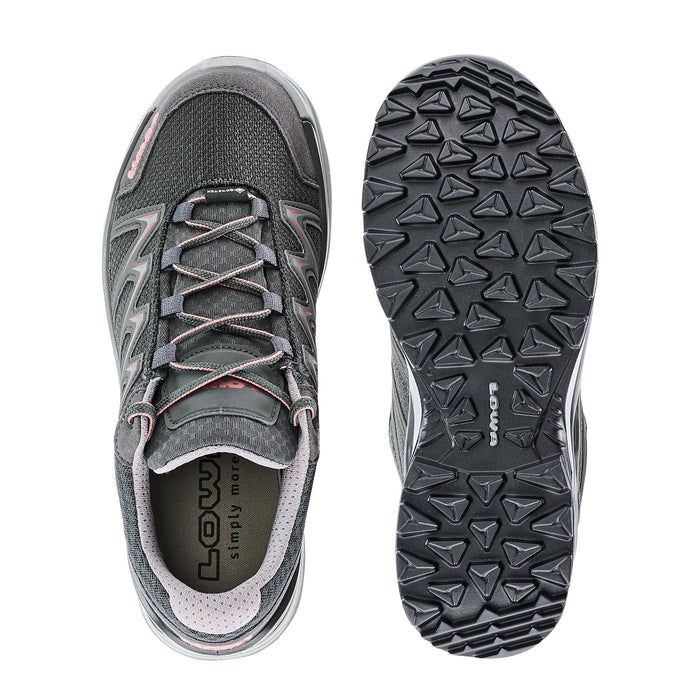 LOWA Innox PRO GTX Lo naisten ulkoilukenkä, Anthracite/Rosé