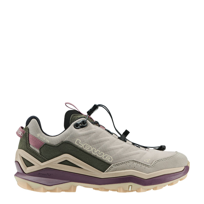 LOWA Maddox PRO GTX Lo naisten ulkoilukenkä, pikanauhoitus, desert/old rose