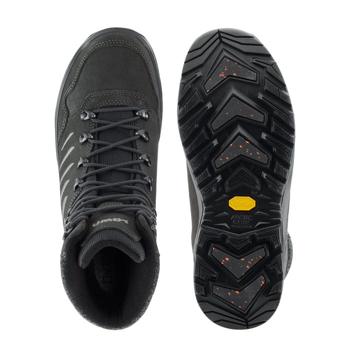 LOWA Nabucco GTX miesten talvikenkä, ARCTIC GRIP TRAC II -pohja, anthracite/grey