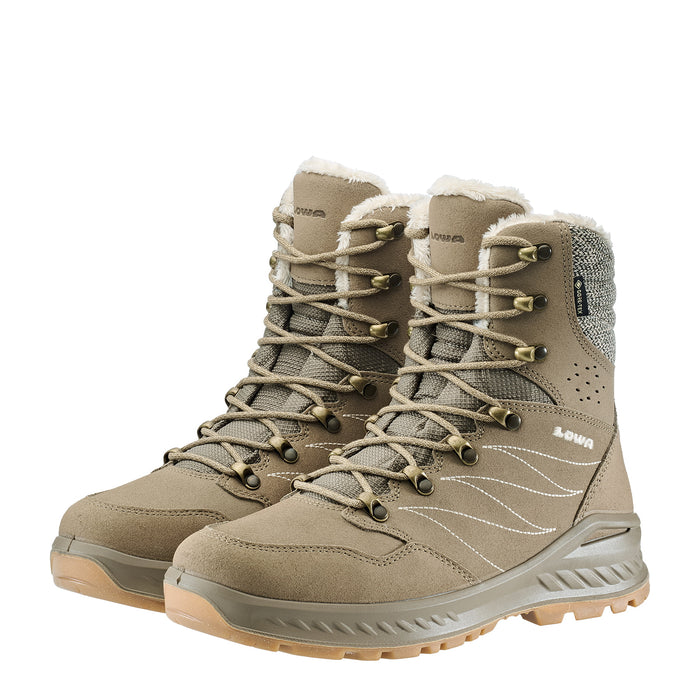 LOWA Nabucco GTX naisten talvikenkä, ARCTIC GRIP TRAC II -pohja, sand/beige